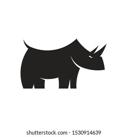 Rhino flat design logo for multiple business