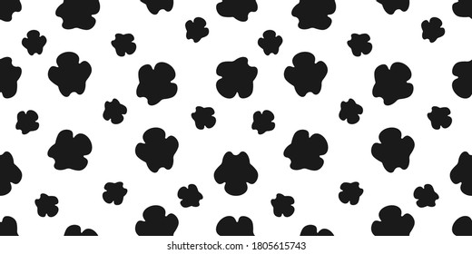 Rhino footprint seamless pattern, Rhino footprint on white background, Animal footprint icons.	