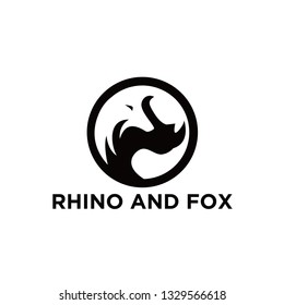 rhino and fox logo design inspiration