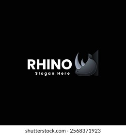 Rhino Gradient Colorful Logo Template