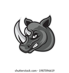 Rhino head design illustration vector eps format , suitable for your design needs, logo, illustration, animation, etc.
