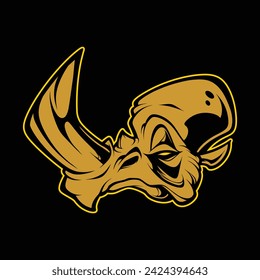 rhino head logo for commercial use