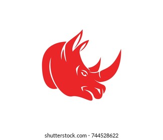 Rhino Head Logos Symbols Stock Vector (Royalty Free) 744528622 ...