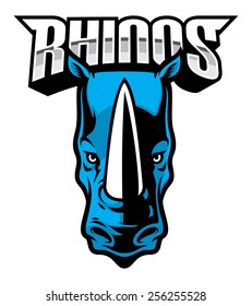 rhino head mascot