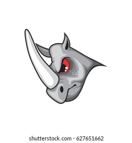  rhino head mascot logo
