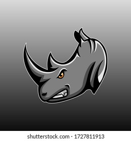 Rhino head mascot vector design