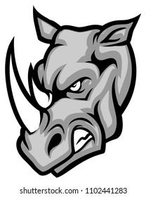 Rhino Head Stock Vector