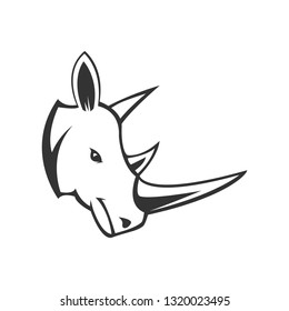 Rhino Head Vector Abstract