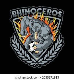 Rhino head vector, rhino esport logo team, rhino emblem vector illustration