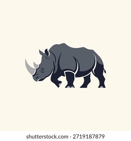 Rhino icon flat vector design.