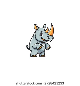 Ícone Rhino design de vetor plano.