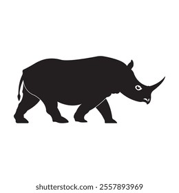 Rhino icon Illustration Element Design