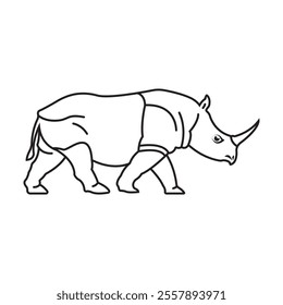 Rhino icon Illustration Element Design