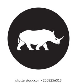 Rhino icon Illustration Element Design