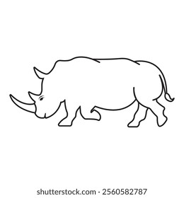 Rhino icon Illustration Element Design