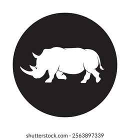 Rhino icon Illustration Element Design