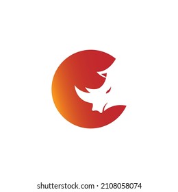 Rhino icon logo design template vector