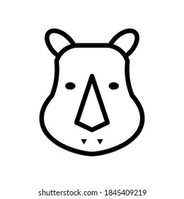 rhino icon or logo isolated sign symbol vector illustration - high quality black style vector icons

