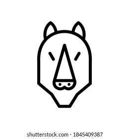 rhino icon or logo isolated sign symbol vector illustration - high quality black style vector icons
