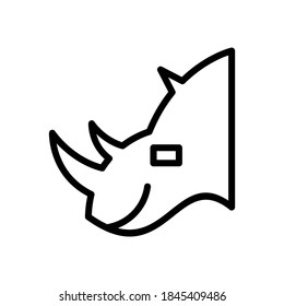 rhino icon or logo isolated sign symbol vector illustration - high quality black style vector icons
