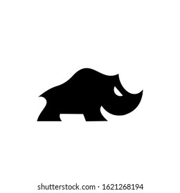 rhino icon vector, Logo Template isolated on white