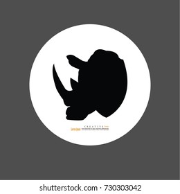 Rhino icon.vector illustration.