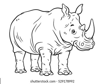 Rhino Line Art