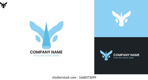 Rhino Logo - All elements on this template are editable with vector software
