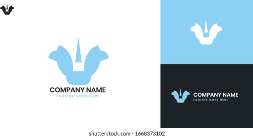 Rhino Logo - All elements on this template are editable with vector software