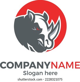 Rhino logo for animal related firm