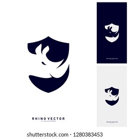 Rhino Logo Concept Vector. Rhino Logo Template - Vector