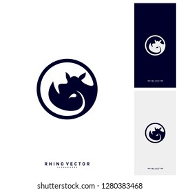 Rhino Logo Concept Vector. Rhino Logo Template - Vector