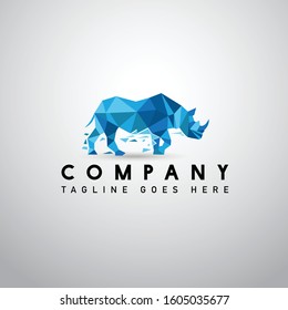 Rhino Logo Conceptual Design Vector