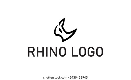 Rhino logo design. Creative logo design