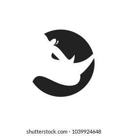 Rhino logo design template