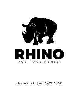 Rhino Logo Design Vector Illustration