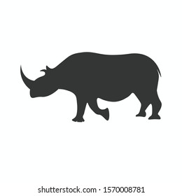 Rhino Logo Design Vector Isolated on white Background