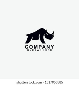 Rhino Logo Design Vector Template. Modern Design. Vector Illustration