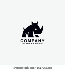 Rhino Logo Design Vector Template. Modern Design. Vector Illustration