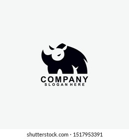 Rhino Logo Design Vector Template. Modern Design. Vector Illustration