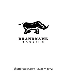 Design-Vorlage für das Rhino-Logo, moderne Vektorgrafik