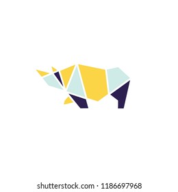rhino logo icon designs vector