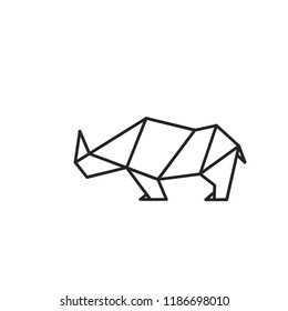 rhino logo icon designs vector