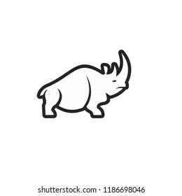 rhino logo icon designs vector