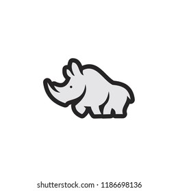 rhino logo icon designs vector