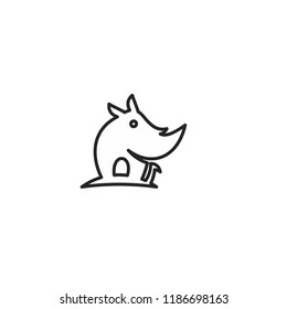 rhino logo icon designs vector