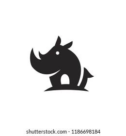 rhino logo icon designs vector