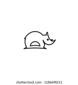 Rhino Logo Icon Designs Vector Stock Vector (Royalty Free) 1186698211 ...