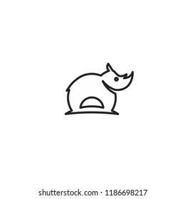 rhino logo icon designs vector