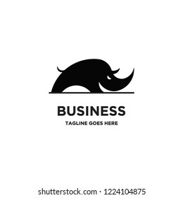 rhino logo icon vector